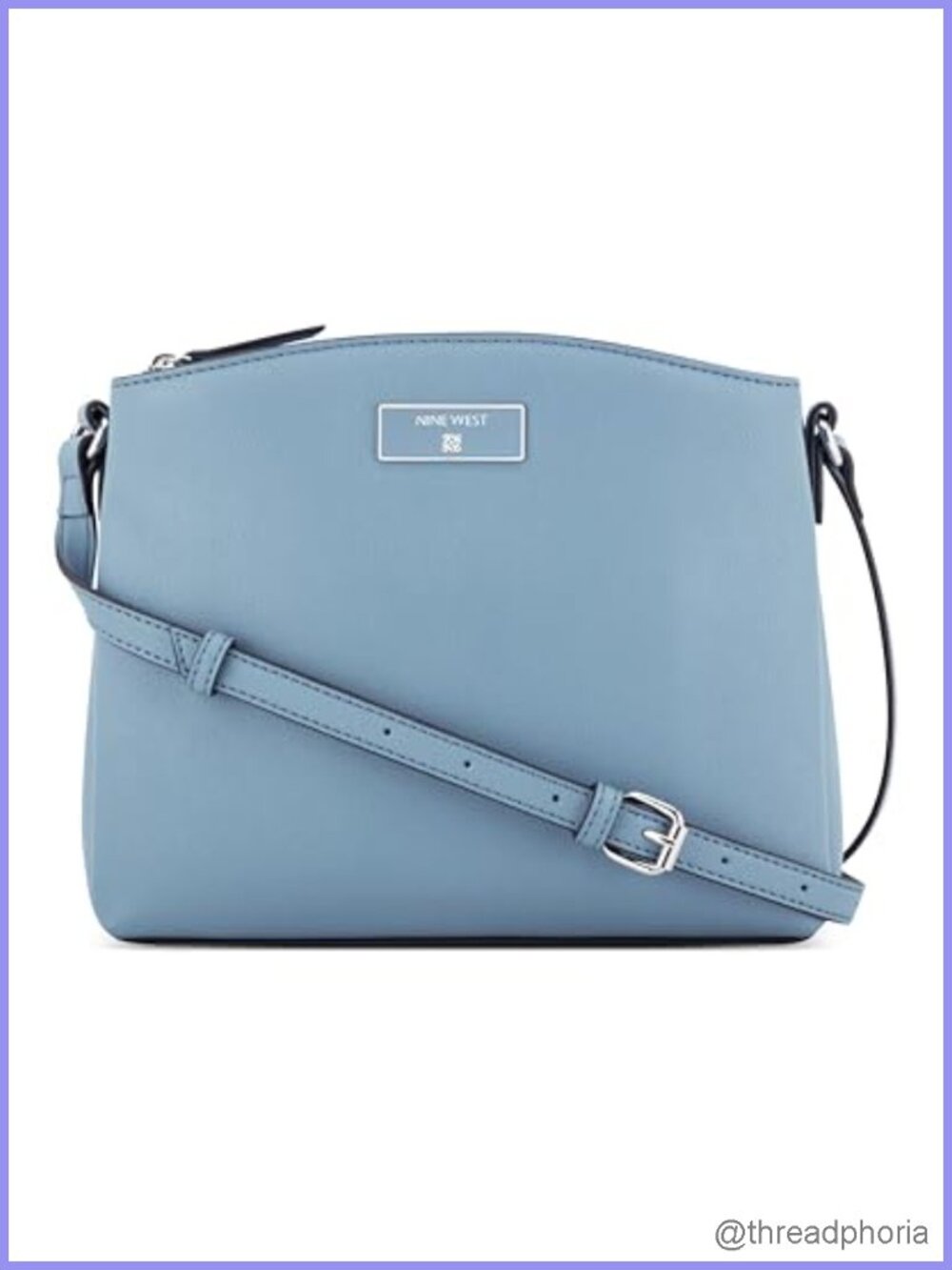 Nine West Mary Crossbody Triple Compartment Zipper Sling Handbag